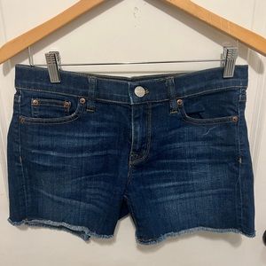 J. Crew Indigo Demin Jean Shorts Sz 26 PreOwned